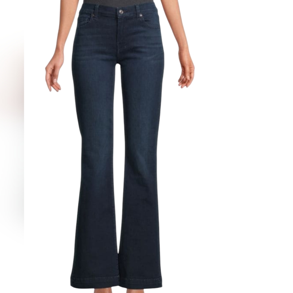 7 For All Mankind Dojo in Blue Black Jeans... Size 32 - Picture 2 of 15
